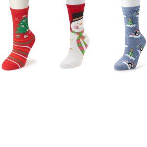 3 Pairs of Shine Women's Christmas Holiday Socks